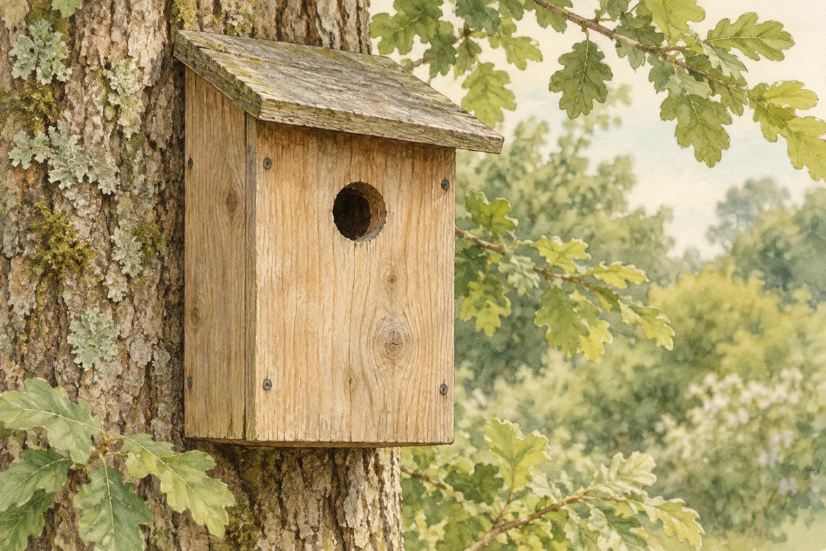 Illustration: Why a nest box does not need a perch