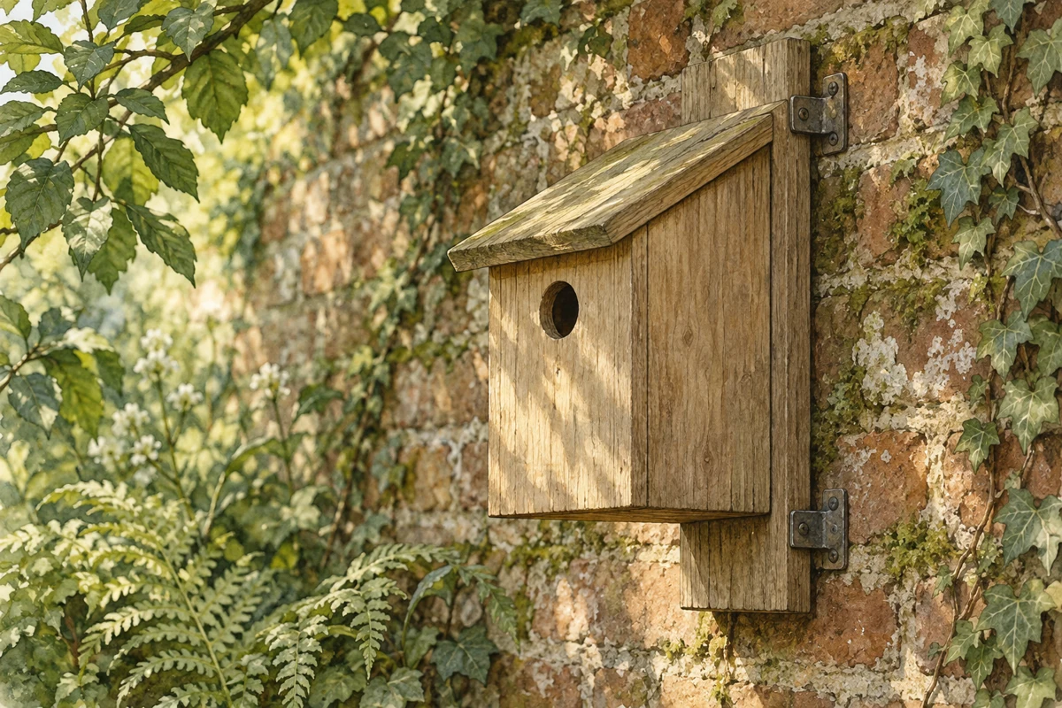Illustration: Planning a wall-mounted nest box