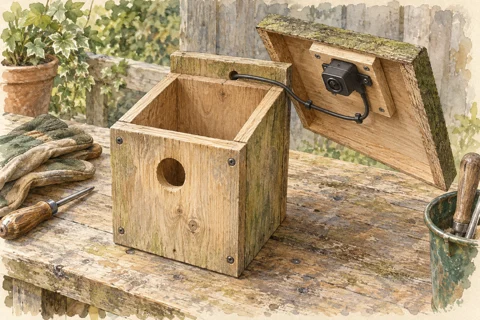 Illustration: Planning a nest-box camera before birds arrive